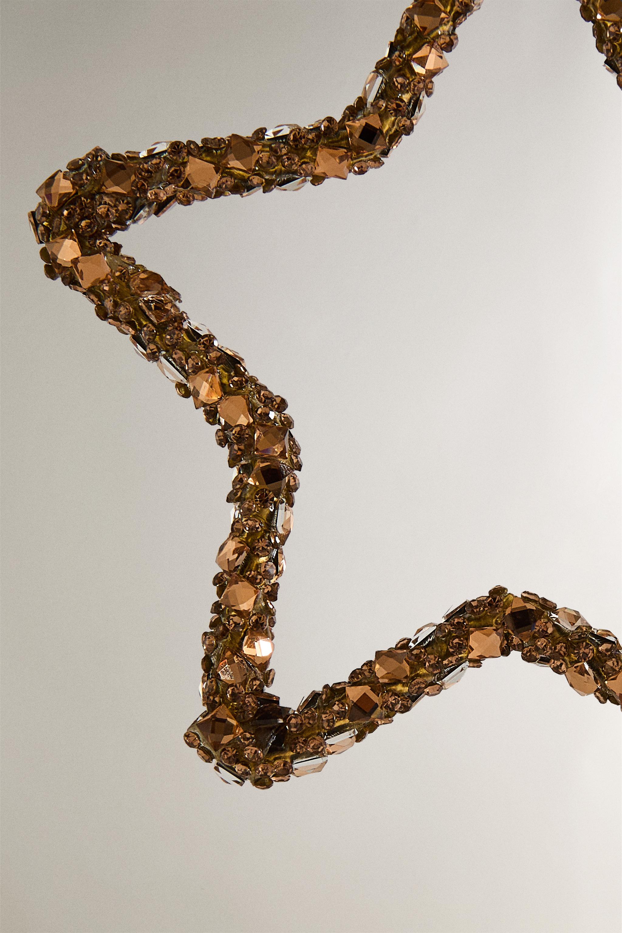 GOLDEN STAR STRUCTURE CHRISTMAS TREE ORNAMENT